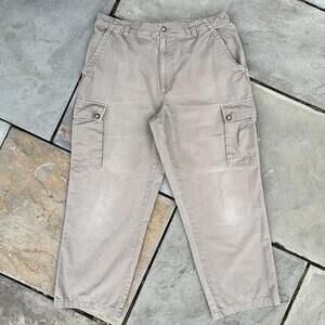 Y2K Distressed Canvas Cargo Pants